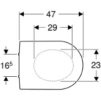 Geberit 300 Basic topfix toiletbril met softclose wit