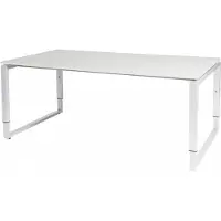 Schaffenburg Vergadertafel - Verstelbaar - 180x100 grijs - wit frame