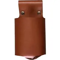 Xapron leren bottle holder - kleur Cognac (lichtbruin)