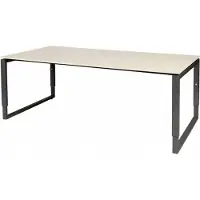 Schaffenburg Vergadertafel - Verstelbaar - 200x100 Eiken - zwart frame