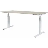 Schaffenburg Zit Sta Bureau - Plus Elek 180x80 logan eik - wit frame