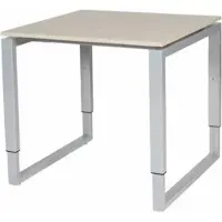 Schaffenburg Verstelbaar Bureau - Domino Plus 80x80 Eiken - alu frame