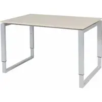 Schaffenburg Verstelbaar Bureau - Domino Plus 120x80 Eiken - alu frame