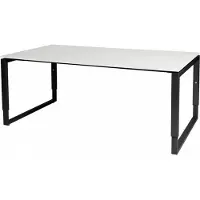 Schaffenburg Vergadertafel - Verstelbaar - 180x100 grijs - zwart frame
