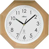 Atlanta Wandklok met houten rand modern design