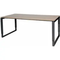 Schaffenburg Verstelbaar Bureau - Plus 180x90 Havana Kersen - zwart frame