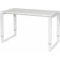 Schaffenburg Verstelbaar Bureau - Domino Plus 120x60 grijs - wit frame