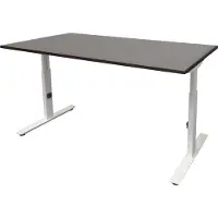 Schaffenburg Verstelbaar Bureau - Linesto 180x90 logan -wit frame