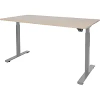 Schaffenburg Dextro Basic Zit-sta-bureau Rechthoekig Eiken T-Voet 1.800 (B) x 900 (D) x 705 (H) mm Melamine