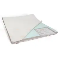 Slaaploods.nl Topmatras Pocketvering Koudschuim - 90x210 cm - BIO Katoen Tijk - 12 cm dik
