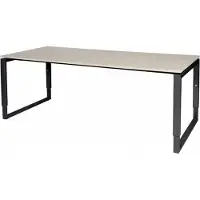 Schaffenburg Verstelbaar Bureau - Plus 200x90 Eiken - zwart frame