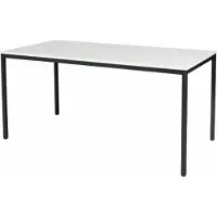 Schaffenburg Bureautafel - Domino Basic 160x80 grijs - zwart frame
