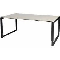 Schaffenburg Vergadertafel - Verstelbaar - 180x100 robson -zwart frame