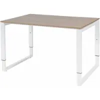 Schaffenburg Verstelbaar Bureau - Plus 120x80 Havana Kersen - wit frame