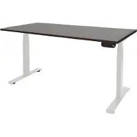 Schaffenburg Dextro Plus Zit-sta-bureau Rechthoekig Eiken T-Voet 1.600 (B) x 800 (D) x 645 (H) mm Melamine