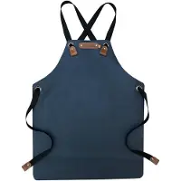 Xapron Kids leren (BBQ) schort - kleur Blue (blauw)