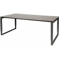 Schaffenburg Vergadertafel - Verstelbaar - 200x100 logan - zwart frame