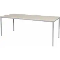 Schaffenburg Bureautafel - Domino Basic 200x80 Eiken - alu frame