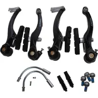 Alhonga V-brake rem-set zwart voor + achter compleet