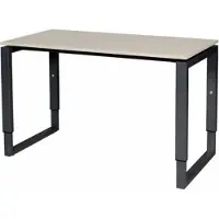 Schaffenburg Verstelbaar Bureau - Plus 120x60 Eiken - zwart frame