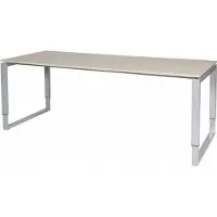 Schaffenburg Verstelbaar Bureau - Domino Plus 200x80 Eiken - alu frame