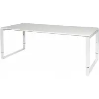 Schaffenburg Verstelbaar Bureau - Domino Plus 200x90 wit - wit frame