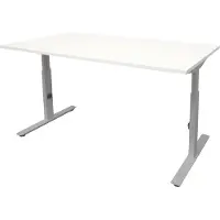Schaffenburg Verstelbaar Bureau - Linesto 200x80 wit - alu frame