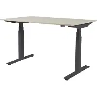 Schaffenburg Zit Sta Bureau - Plus Elek 160x80 eik - zwart frame