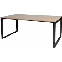 Schaffenburg Vergadertafel - Verstelbaar - 180x100 Havana Kersen - zw frame