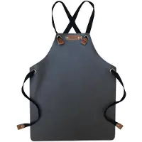 Xapron Kids leren (BBQ) schort - kleur Brown (bruin)