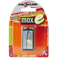 Ansmann 9V maxE Batterij - 1 stuk - 200 mAh