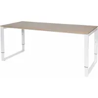 Schaffenburg Verstelbaar Bureau - Plus 180x80 Havana Kersen - wit frame