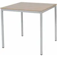 Schaffenburg Bureautafel - Domino Basic 80x80 Havana Kersen - alu frame