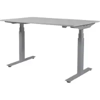 Schaffenburg Zit Sta Bureau - Plus Elektrisch 160x80 grijs - alu frame