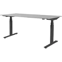 Schaffenburg Zit Sta Bureau - Plus Elektrisch 180x80 grijs - zw frame