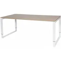 Schaffenburg Verstelbaar Bureau - Plus 180x90 Havana Kersen - wit frame