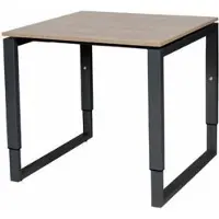 Schaffenburg Verstelbaar Bureau - Plus 80x80 Havana Kersen - zwart frame