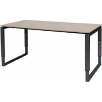 Schaffenburg Verstelbaar Bureau - Plus 160x80 Havana Kersen - zwart frame