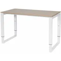 Schaffenburg Verstelbaar Bureau - Plus 120x60 Havana Kersen - wit frame