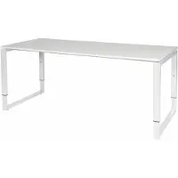 Schaffenburg Verstelbaar Bureau - Domino Plus 180x80 wit - wit frame