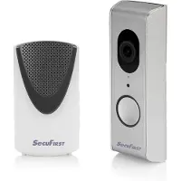 SecuFirst DID701S Slimme Video deurbel met camera met draadloze gong Zilver Grijs - 1080P - Kingston 32GB opslag