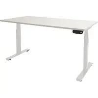 Schaffenburg Dextro Plus Zit-sta-bureau Rechthoekig T-Voet 1.800 (B) x 900 (D) x 645 (H) mm Melamine
