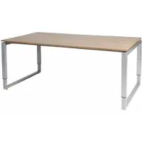 Schaffenburg Vergadertafel - Verstelbaar - 180x100 Havana Kersen - alu frame