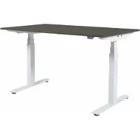 Schaffenburg Zit Sta Bureau - Plus Elek 160x80 robson - wit frame