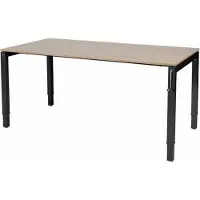 Schaffenburg Verstelbaar bureau - Slinger 160x80 Havana Kersen - zwart frame