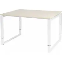 Schaffenburg Verstelbaar Bureau - Domino Plus 120x90 Eiken - wit frame
