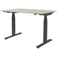 Schaffenburg Zit Sta Bureau - Plus Elektrisch 140x80 eik -zwart frame