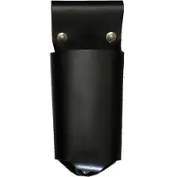 Xapron leren bottle holder - kleur Black (zwart)