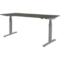 Schaffenburg Zit Sta Bureau - Plus Elek 180x80 logan eik - alu frame
