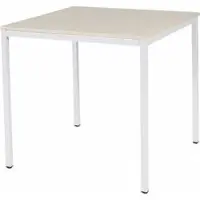 Schaffenburg Bureautafel - Domino Basic 80x80 Eiken - wit frame